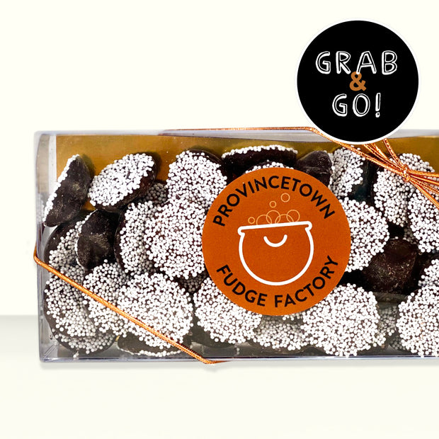 Dark Chocolate Small Nonpareils White: Grab & Go