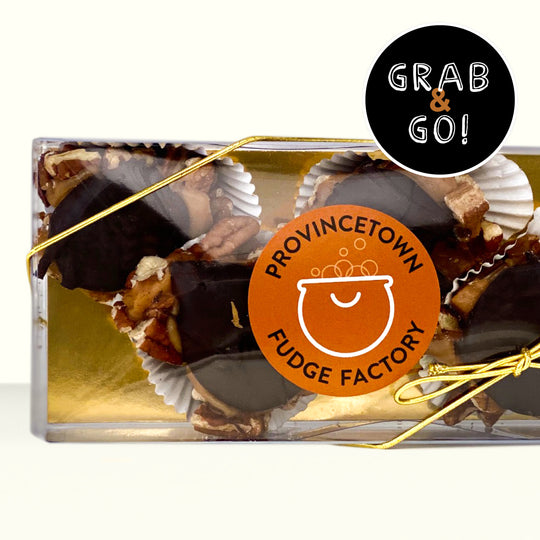Petite Dark Chocolate Pecan Turtles: Grab & Go