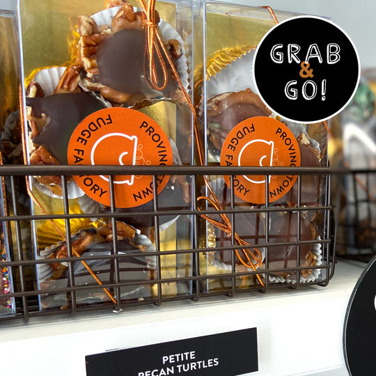 Petite Dark Chocolate Pecan Turtles: Grab & Go