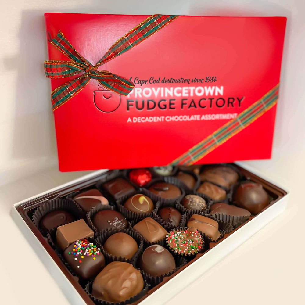 15-Piece Chocolate Assortment Box: <span style="color: #EE3F46;">HOLIDAY EDITION</span>