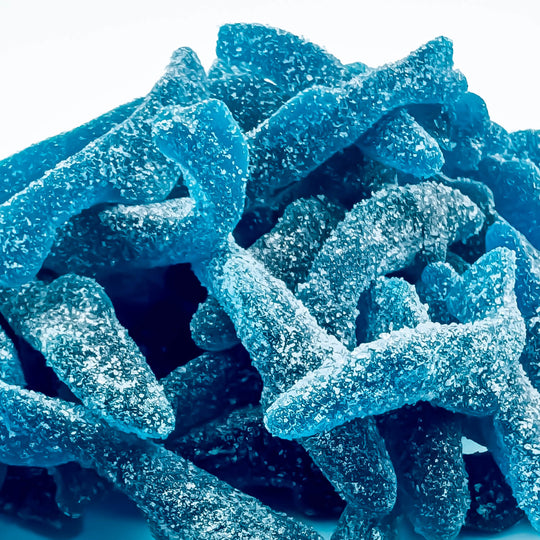 Blue Raspberry Sour Gummi Sharks: Grab & Go