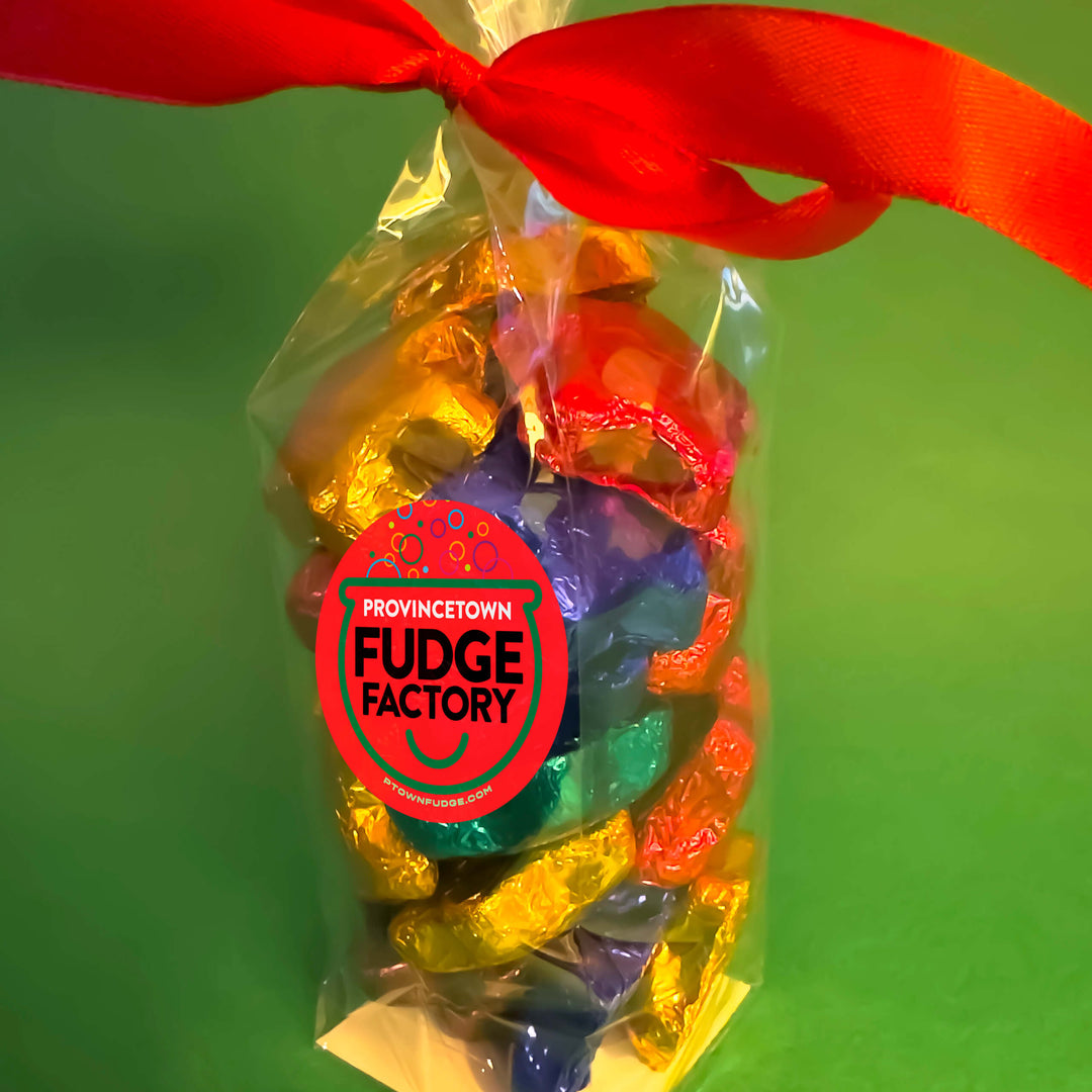 Dark Chocolate Foil-wrapped Stars: Grab & Go