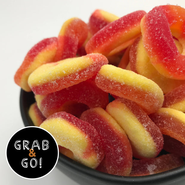 Gummi Peach Rings: Grab & Go