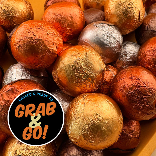 Milk Chocolate Foil Fall Balls: Grab & Go