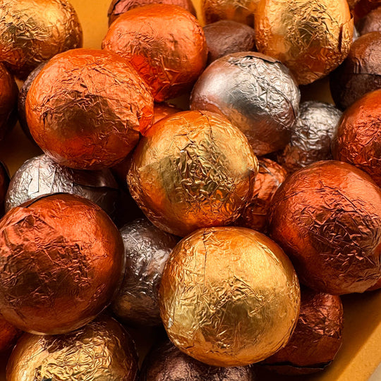 Milk Chocolate Foil Fall Balls: Grab & Go