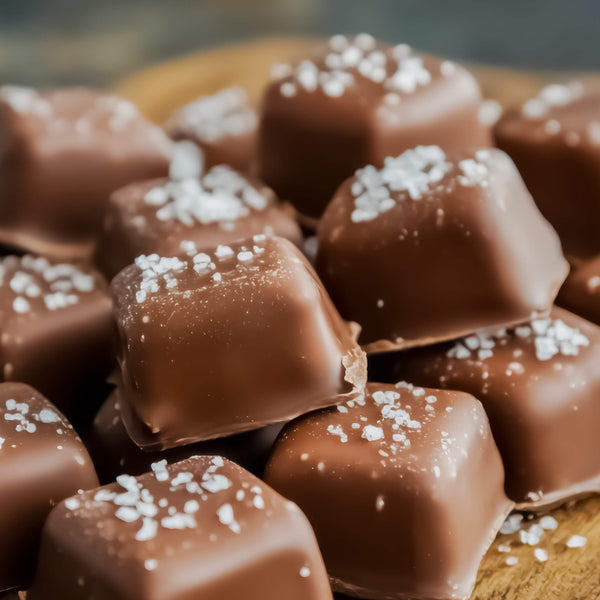 Sugar-Free Milk Chocolate Sea Salt Caramels: Grab & Go