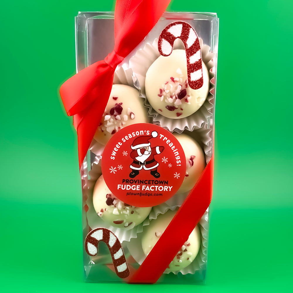 Candy Cane Dark Chocolate Truffle 5-pc Box