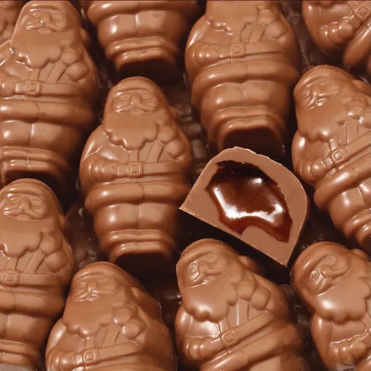 24-pc Milk Chocolate Caramel-filled Santas