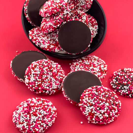 Dark Chocolate Nonpareils: Valentine’s Grab & Go