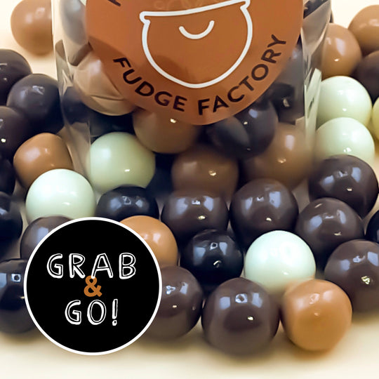 Triple Chocolate Fall Caramel Bites: Grab & Go