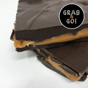 Dark Chocolate Sea Salt Caramel Bark: Grab & Go