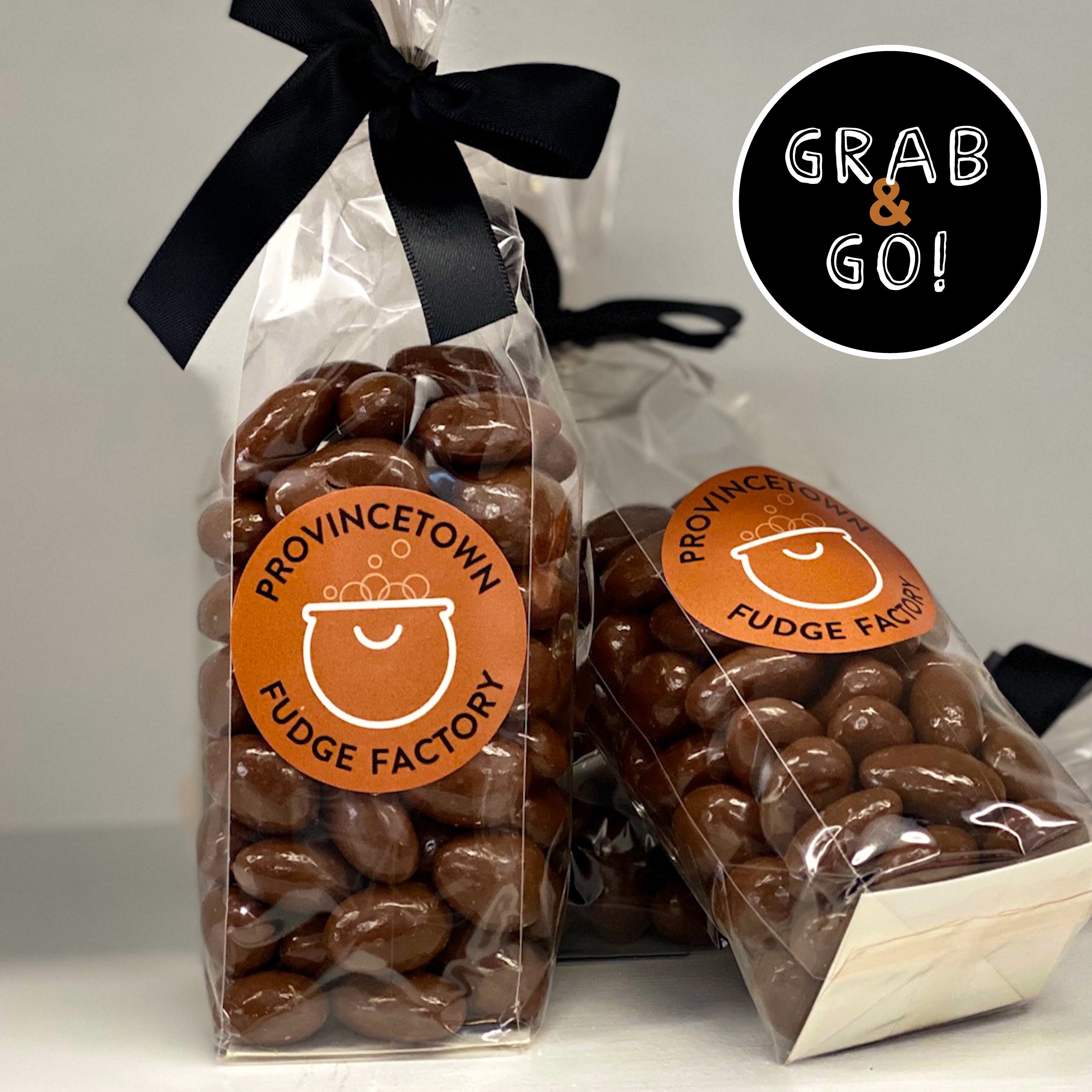 Milk Chocolate Covered Almonds: Grab & Go – Provincetown Fudge Factory