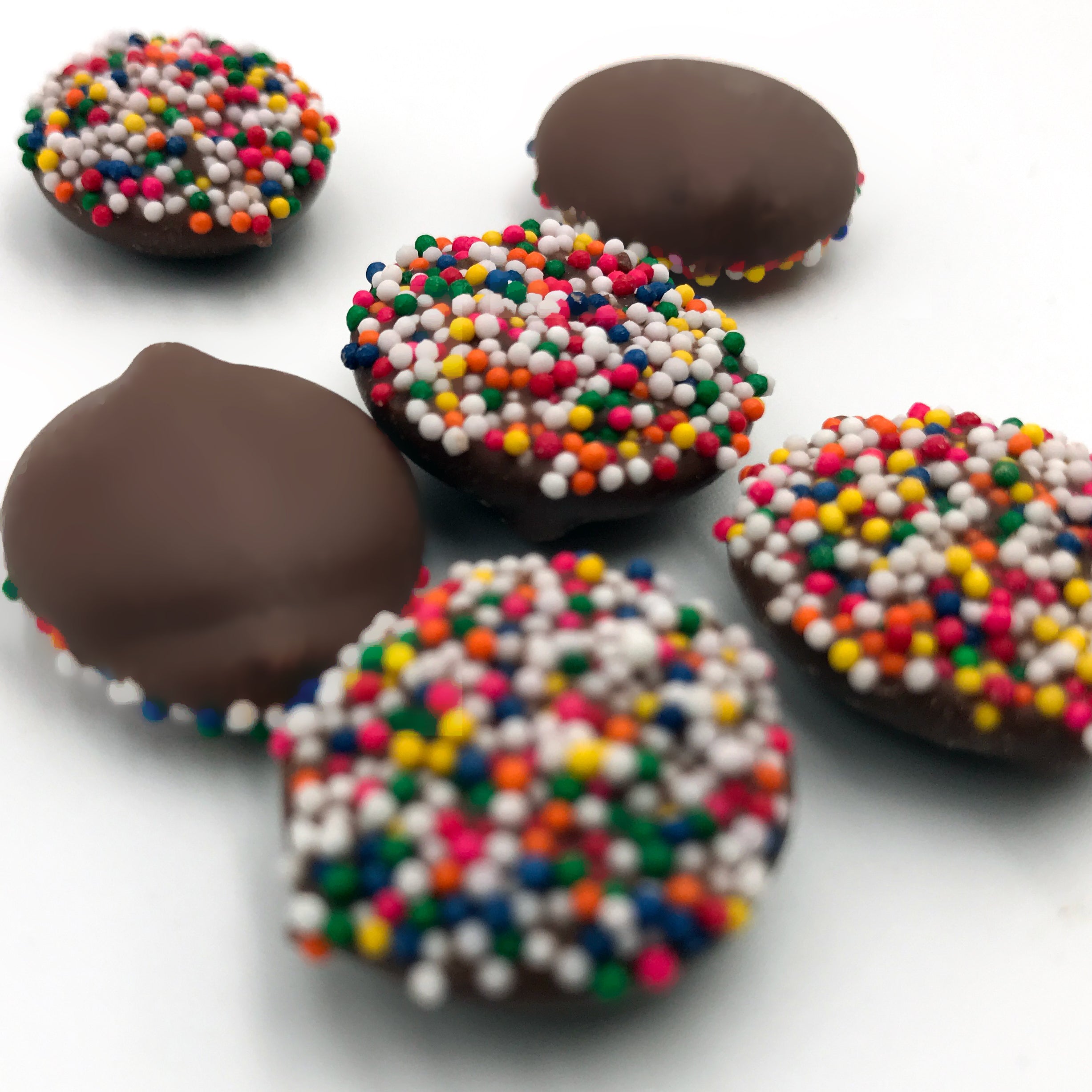 Deluxe Small Rainbow Milk Chocolate Nonpareils: Grab & Go