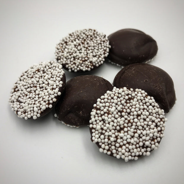 Dark Chocolate Small Nonpareils White